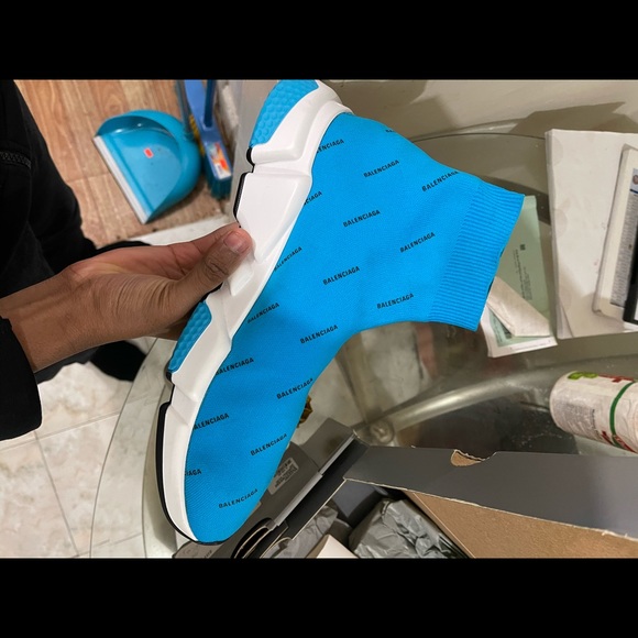 Balenciaga blue/black speed trainer - Picture 4 of 7